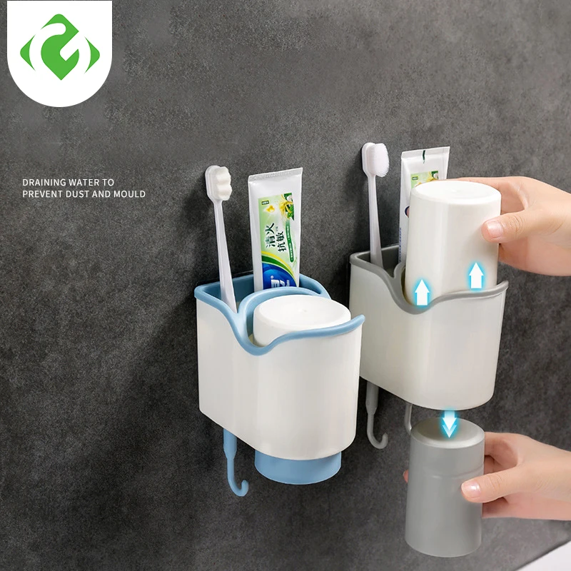 Toothbrush Holder Suction Cups Bathroom Cup Toothbrush Holder