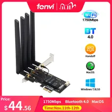 Dual Band 1750mbps 802 11ac m4360 Wifi For Bluetooth 4 0 mcd Pcie Wireless Adapter Macos Hackintosh Airport Dekstop Pc Network Cards Aliexpress