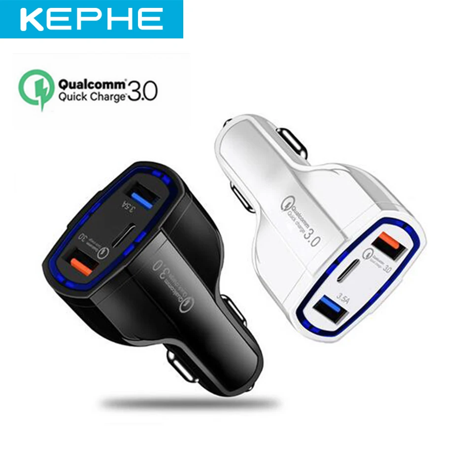 Автомобильное зарядное устройство Quick Charge 3 0 USB Type c быстрое для Xiaomi mi 9 iPhone X Xr 8 Huawei