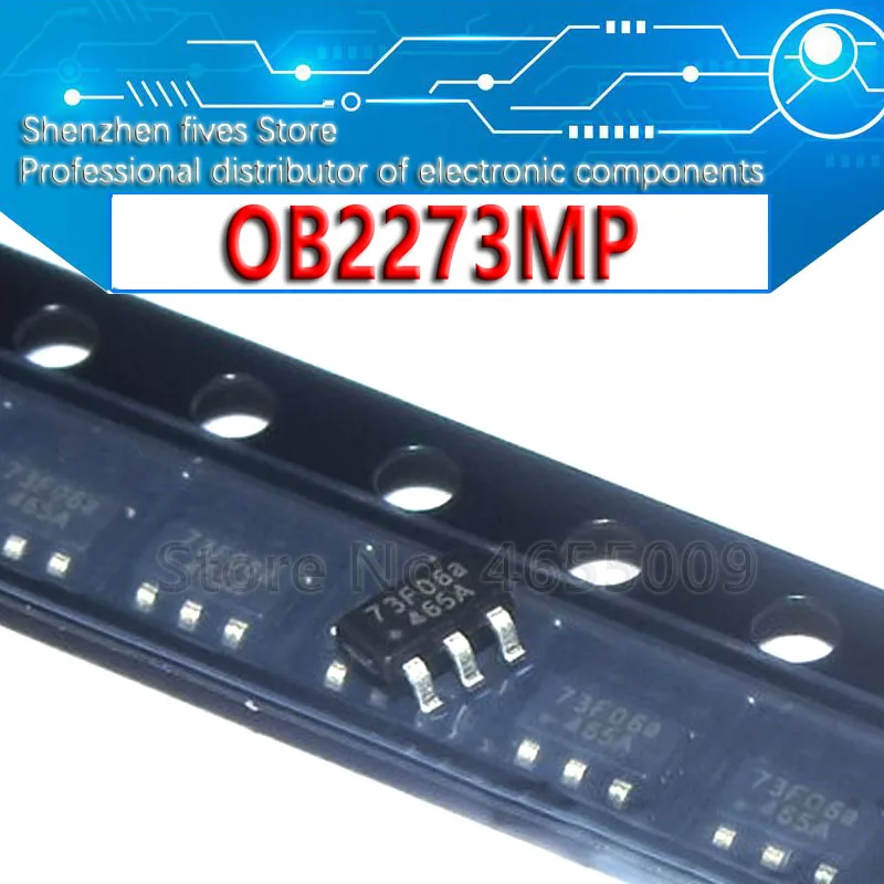 10 шт./лот новый оригинальный OB2273AMP патч SOT23-6 73 LCD источник питания чип | Электронные