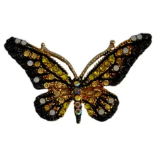 Модная разноцветная брошь-бабочка маленького размера корсаж насекомых корейский стиль популярный орнамент одежда универсальные аксессуары