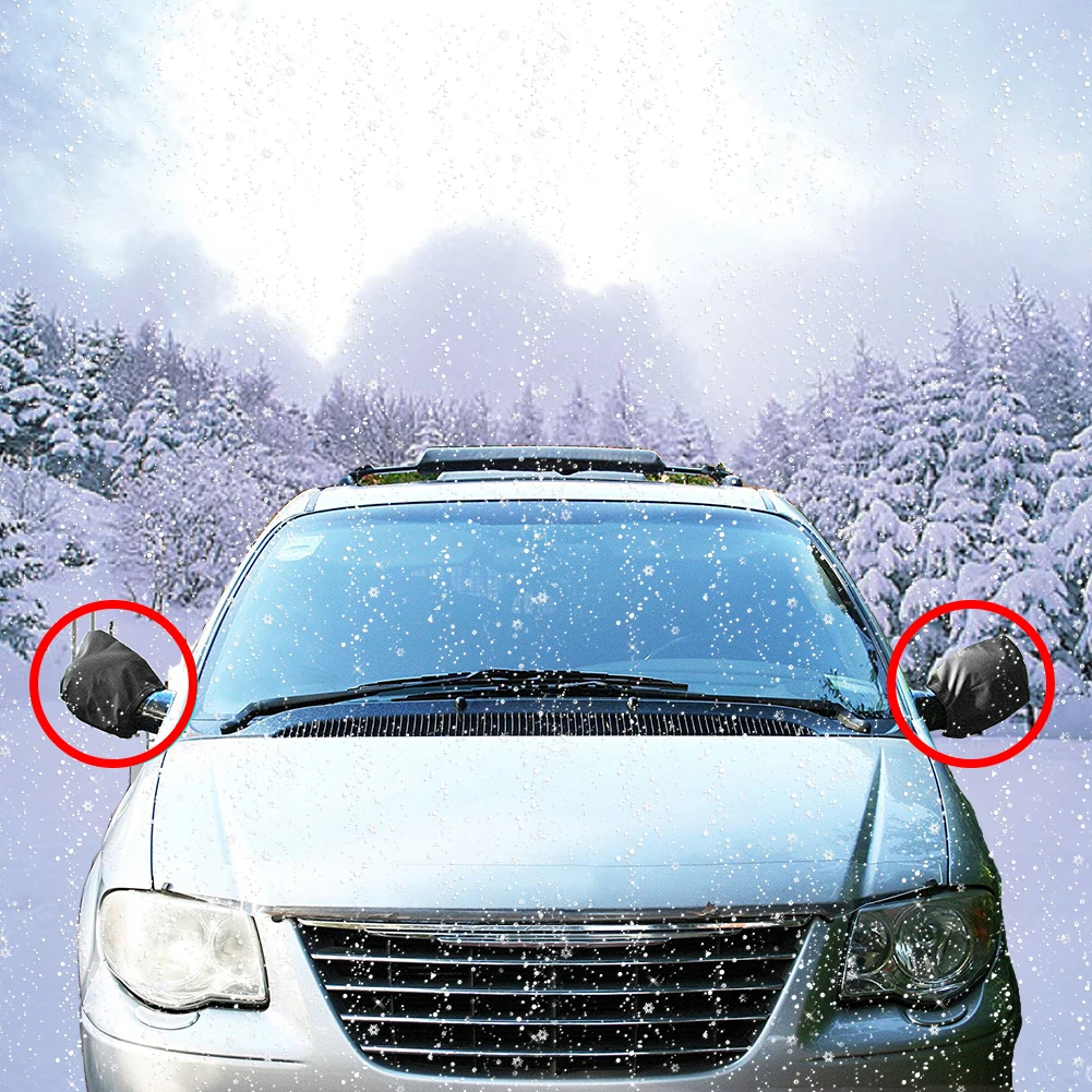 1 пара накладка на зеркало заднего вида автомобиля Защита от мороза вид сбоку универсальный размер боковое зеркало для автомобильных аксессуаров экстерьера