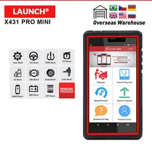 Launch X431 Pro мини Полный системы ECU кодирование приведение тест ABS SRS сброс функции как X431 V Diagun IV OBD2 диагностический инструмент