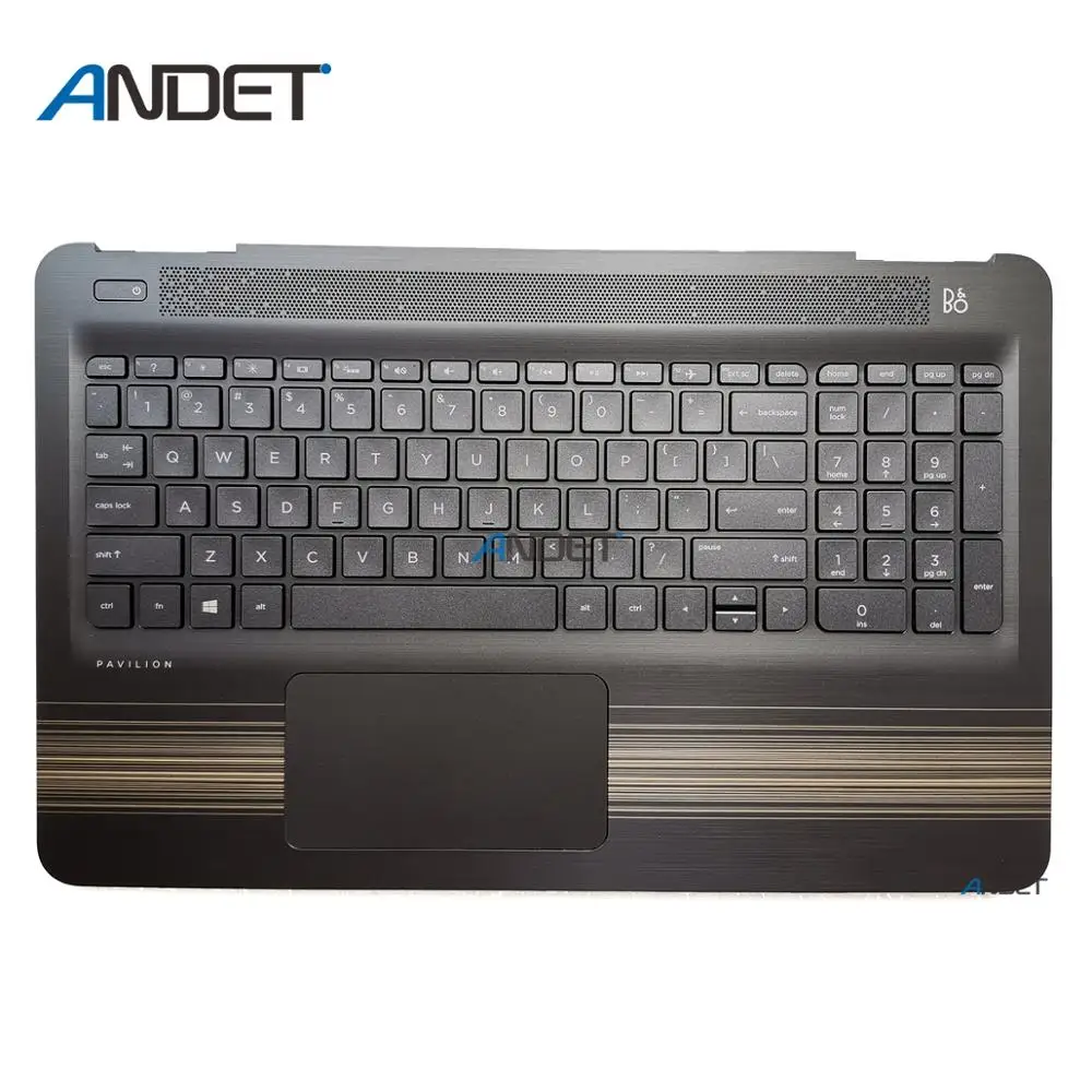 Верхний чехол для ноутбука hp Pavilion 15 AU 15T AW серии Упор рук с клавиатурой Touc ad черный