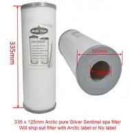 335 x 125mm spa pool hot tub filter Arctic pure Silver Sentinel spa filter Discount pool filter to Iceland Denmark 2