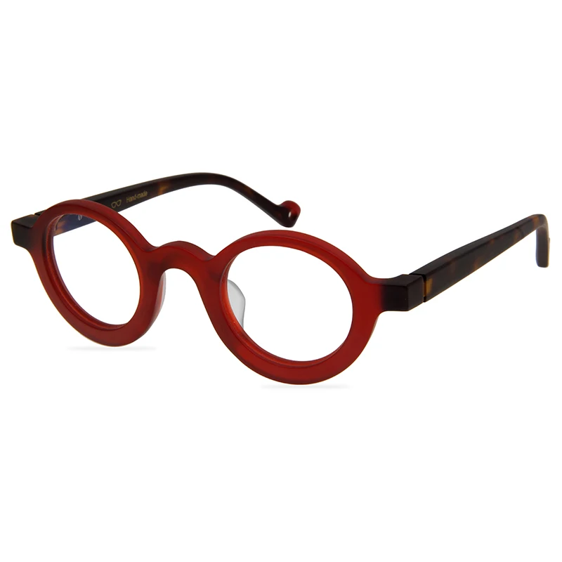 

Retro Round Glasses Transparent Lens Fashion Round Acetate Frame Glasses Optical Men's And Women's Glasses Frames