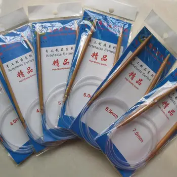 

12 Sizes/Set Carbonized Bamboo Circular Knitting Needles Weaving Needles, Knitting Tools