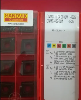 

10PCS CARBIDE INSERT CNMG 120408-QM 4325