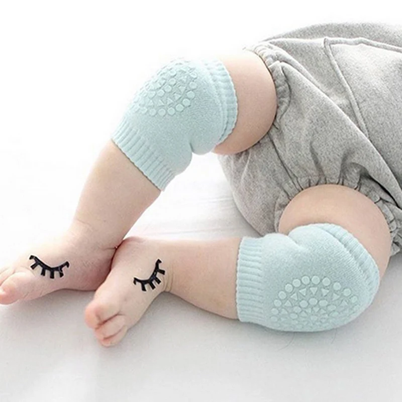 Одна пара новых защитных подушек для малышей и детей постарше, наколенники, безопасные носки для ползания