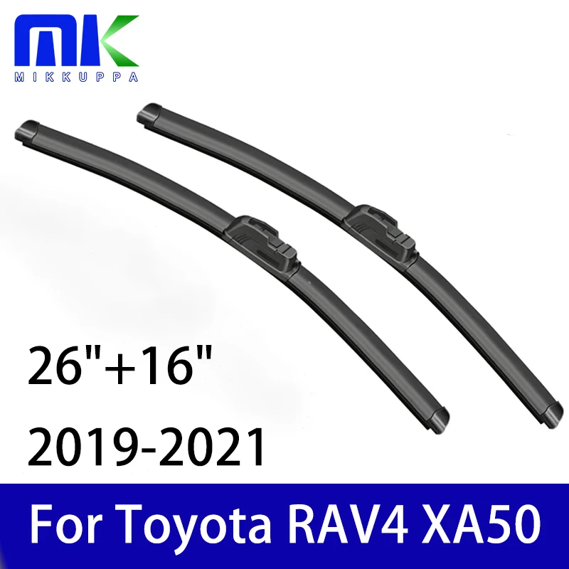 Front Wiper Blade For Toyota RAV4 XA50 2019 2020 2021 Windshield Windscreen Window 26"+16"