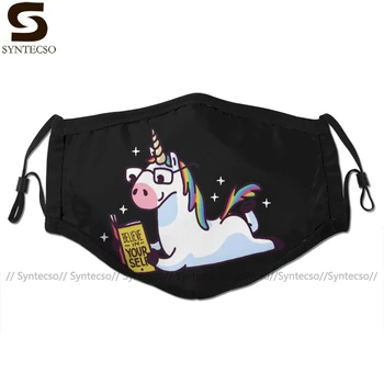 

Poop Unicorn Mouth Face Mask Unicorn Believe In Yourself Magically Facial Mask Funny Kawai with 2 Filters for Adult