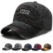 Gorra de béisbol lavada Retro caliente gorra de béisbol ajustada gorra de béisbol para hombre hueso mujer gorra Casual con letra de casqueta gorra negra(China)