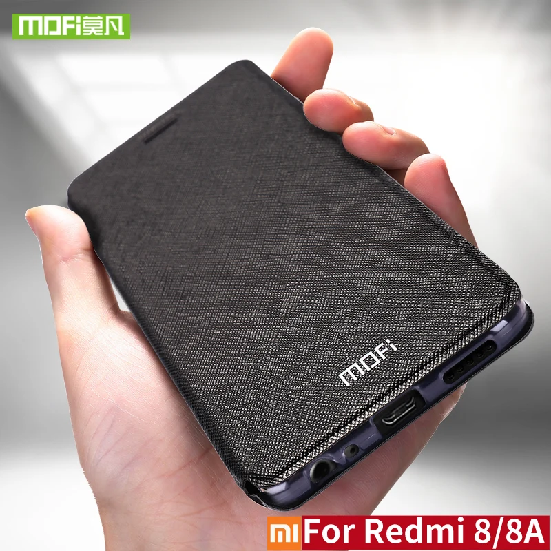 Чехол для Xiaomi Redmi 8 Pro, чехол для Xiaomi Redmi 8 8A, чехол с глобальной версией, кожаный Mofi, 360, противоударный чехол