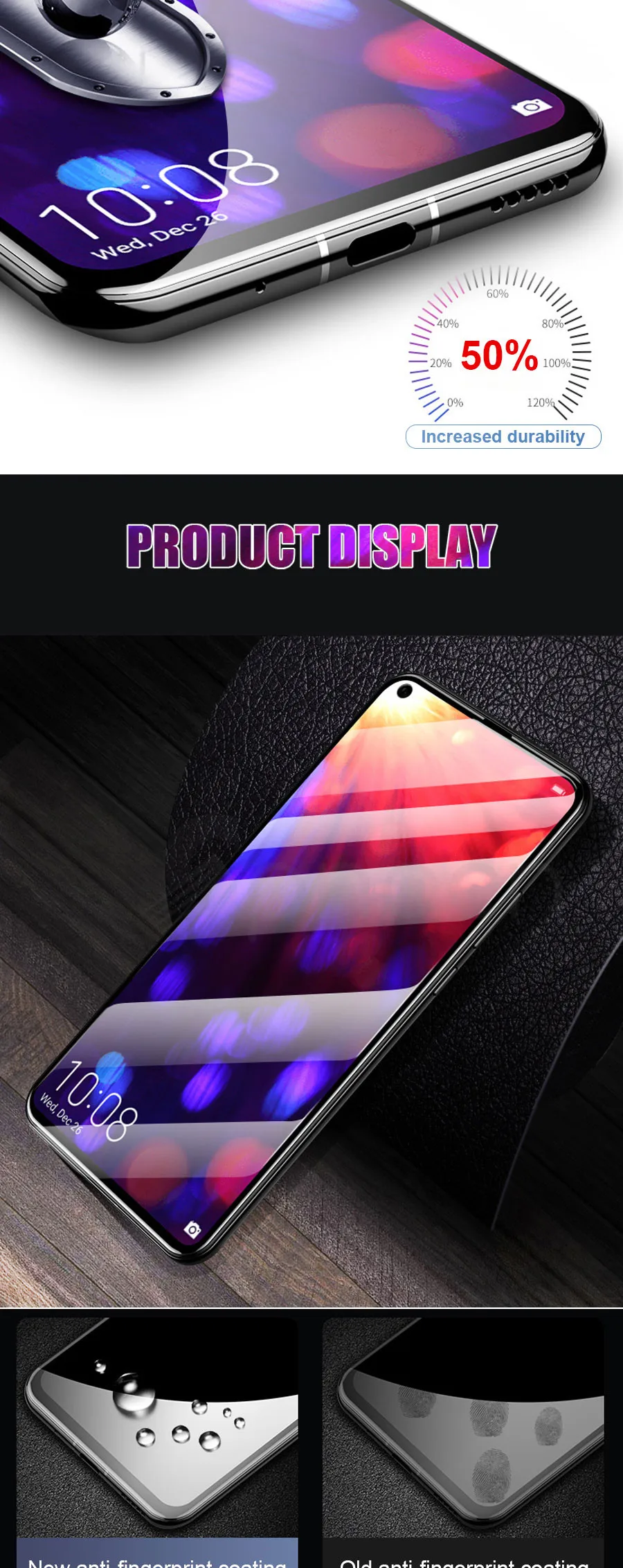 99D полное покрытие из закаленного стекла для huawei Honor 20 10 Lite V20 V10 V9 Play Защитная пленка для Honor 8X9 8 Lite