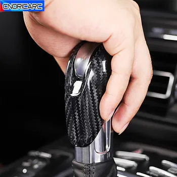 

Car Styling Console Gearshift Handle Head Frame Cover Trim Carbon Fiber For Porsche Macan Panamera Cayman Boxster 911 718