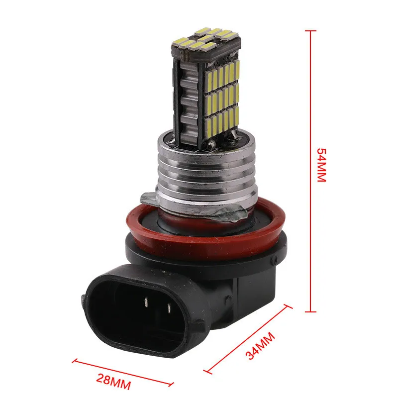2 шт. автомобиль H4 H7 H8 H11 Led 9005 9006 4014 45SMD Противотуманные фары дневного света лампы поворот Парковка лампы 12V