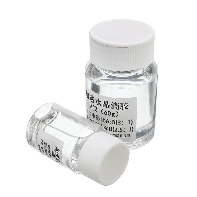 

80g Ultra Transparent эпоксидная смола UV Resin Glue AB Crystal Glue resina Two Component Epoxy Resin Quick Drying Jewelry Tools