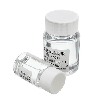 

80g Ultra Transparent эпоксидная смола UV Resin Glue AB Crystal Glue resina Two Component Epoxy Resin Quick Drying Jewelry Tools