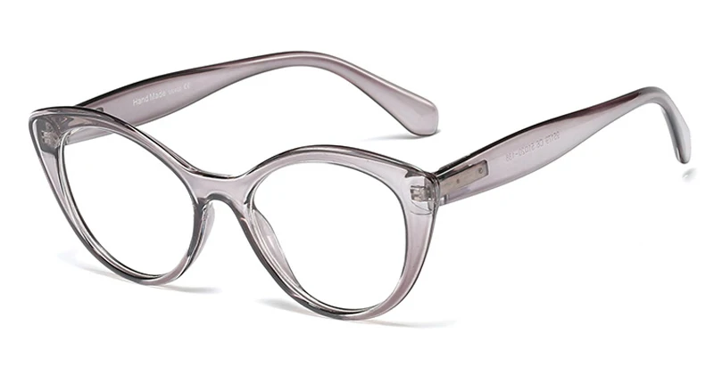 grey with clear Peekaboo черные, красные ретро овальные очки для женщин аксессуары очки для глаз кошки оптические прозрачные линзы женские очки оправа - Цвет оправы: grey with clear