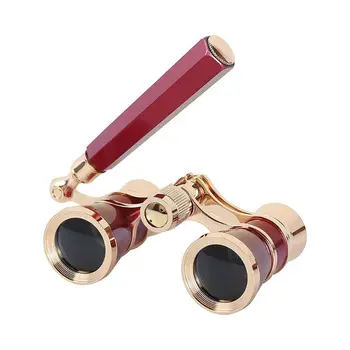 

Mini Protable Vintage Glasses Binocular Telescope with Handle Fashion Elegant 72XD
