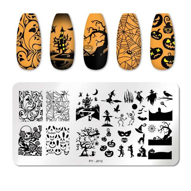 PICT YOU 6cm * 6cm Square Leopard Nail Stamping Plates Animal Patterns Stencil Tools Stainless Steel Nail Art Stamp Design
