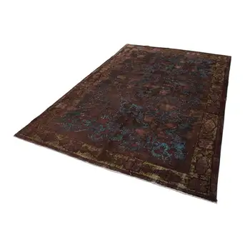 

208x302 Cm Blue Handmade Over Dyed Rug-7x10 Ft