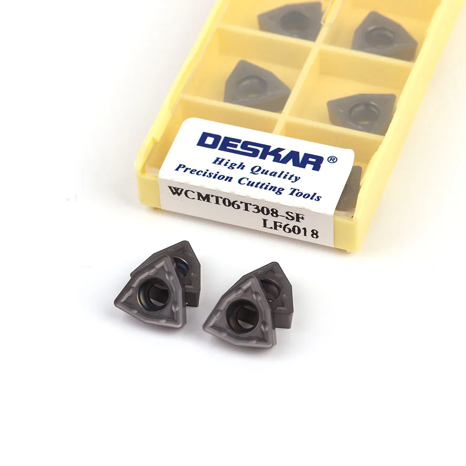

DESKAR WCMX030208 WCMX040208 WCMT050308 WCMT06T30 WCMT080412 SF LF6018U drill blade CNC carbide blade for stainless steel