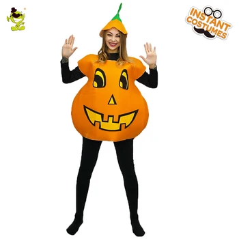 

Women's Pumpkin Costume Cosplay Costume Adult Halloween Costume Party Party One Piece Female Cartoon Cute Pumpkin Dress