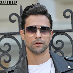 2021 New Style Luxury Sunglasses For Men Vintage Fashion Luxe Sunglasses Tide Round Frame Two-Tone Quality Lentes De Sol Hombre
