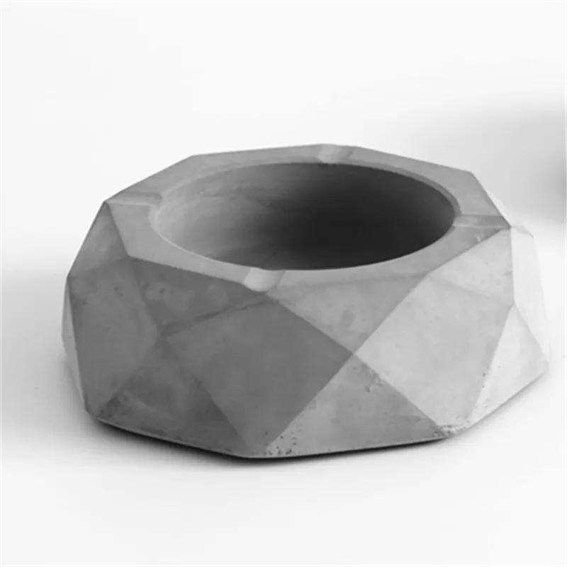 Ручная работа бетонная пепельница силиконовая форма стол Искусство ремесло 3D Творческая глина емкость для цементного раствора плесень