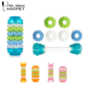 

Hoopet Dog Toys Teeth Toy Teddy Puppies Goods for Pet Middle Large Dogs Interactive Training Rubber Product