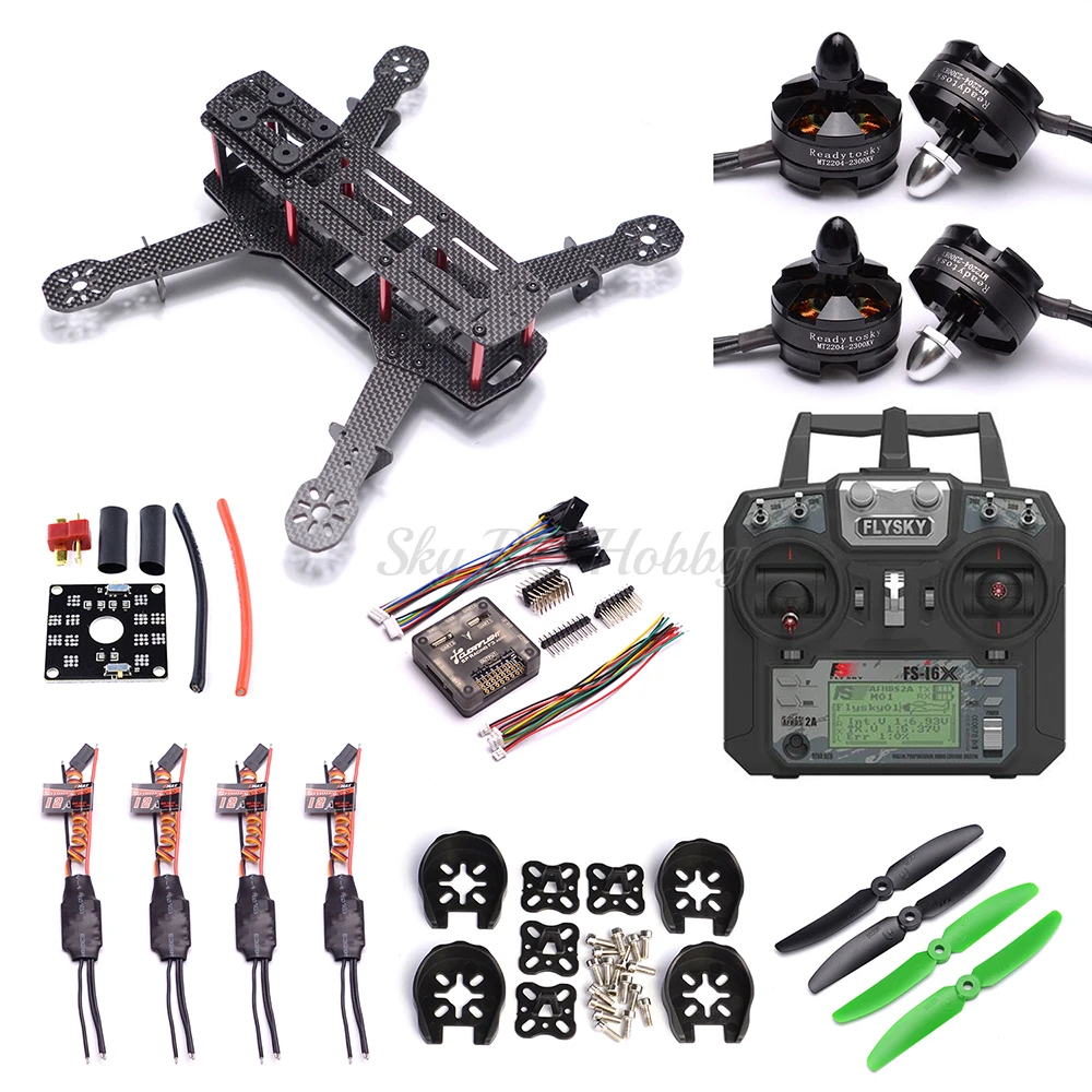 QAV250 250 мм карбоновая рамка квадрокоптера 2204 2300kv мотор simonk 12A ESC F3 Контроллер полета Acro Flysky FS i6X|emax simonk 12a esc|2204 2300kvnaze32 6dof | АлиЭкспресс
