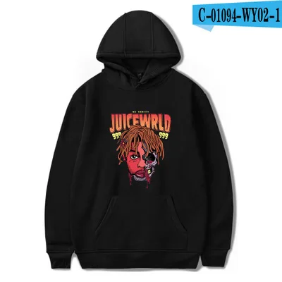 Juice Wrld хип-хоп рэпер толстовки мужские s осень Повседневный пуловер балахон от пота певец Мужская мода мужские толстовки - Цвет: 8