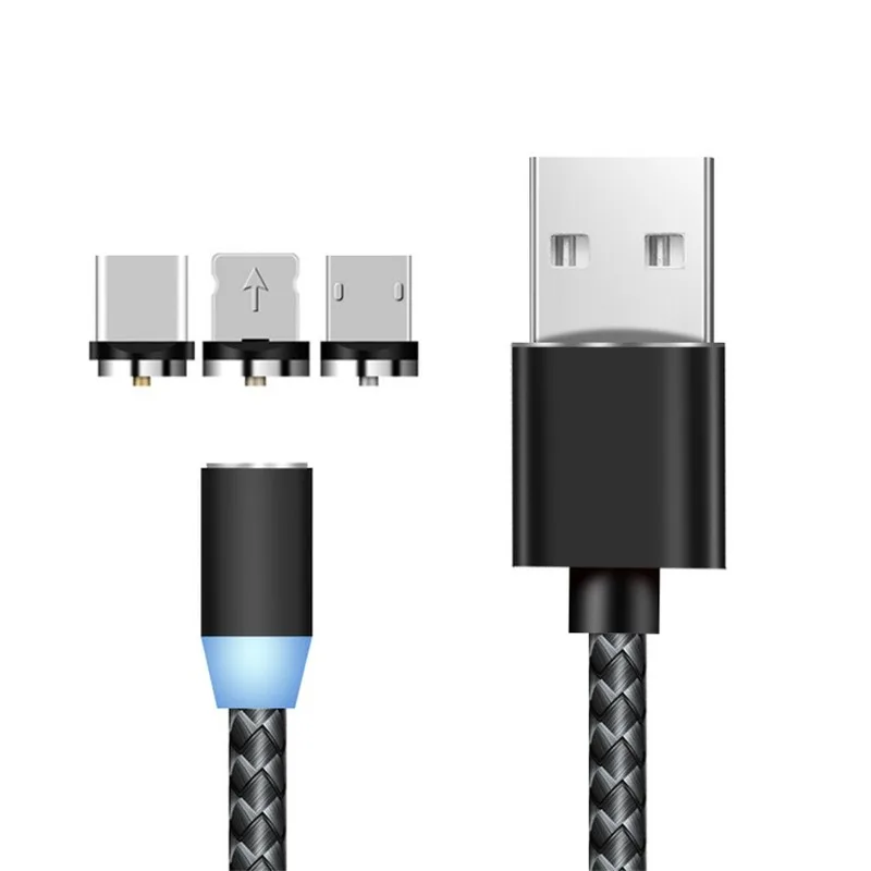Bozhu Магнитный тип USB C type-C кабель для huawei Магнитный зарядный usb-кабель для iPhone iPad USAMS Micro USB для samsung xiaomi