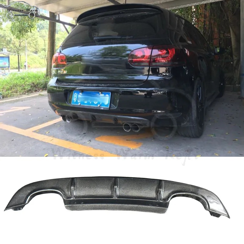 Для Golf 6 диффузор заднего бампера из углеродного волокна для Volkswagen Golf6
