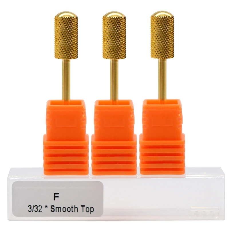 3PCS/LOT 03004 Carbide Nail Art Salon Drill Bit Smooth Top 3/32'' New Electric File For Manicure Machine Tools 5