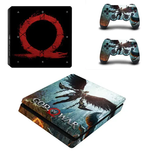 P4SQB0153 God of War 3 Полное покрытие лицевой панели PS4 тонкая кожа Виниловая наклейка, стикер для Playstation 4 консоль и контроллер PS4 тонкая наклейка - Цвет: P4SQB0153