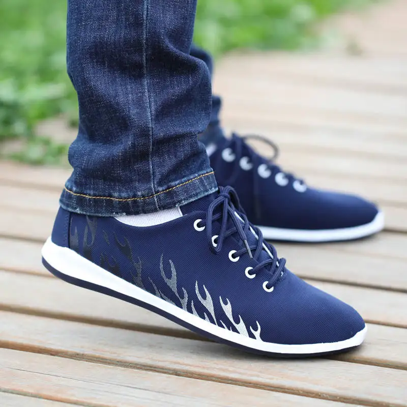 

Men Shoes Brand Casual Breathable canvas Shoes Men Lace Up Male Sneakers Flat Driving Shoes Flats Men's Shoes zapatillas hombre