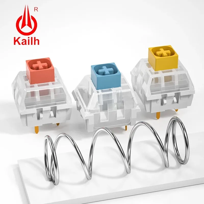 Kailh BOX 기계식 키보드 MX 스위치, 3 핀 선형 촉각 SMD, 옅은 파란색, 주황색, 어두운 노란색, 방진, IP56