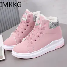 Женская обувь из хлопка; новые женские ботинки; зимняя обувь из бархата и хлопка; теплые зимние женские ботинки из хлопка на толстой подошве