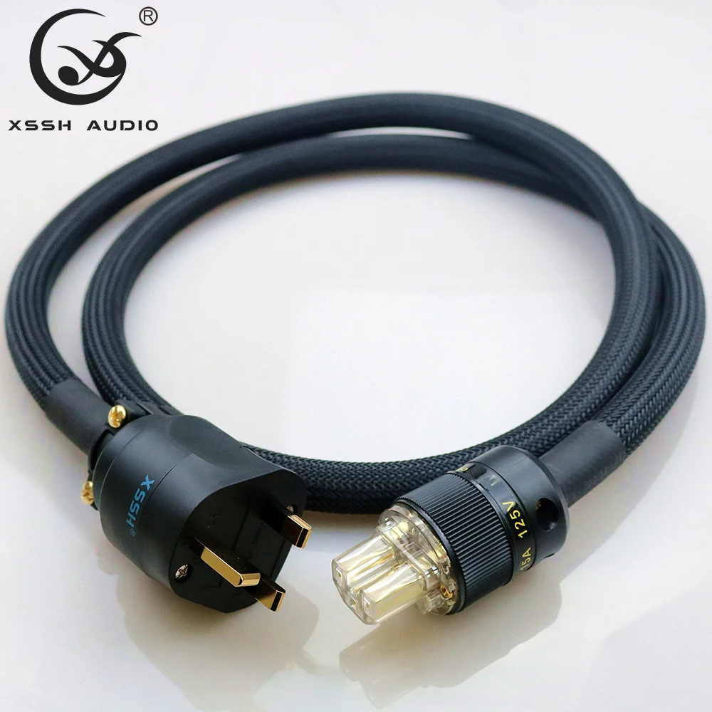 Усилитель XSSH audio YIVO FURUTECH HIFI OFC позолоченный штекер питания для Великобритании IEC