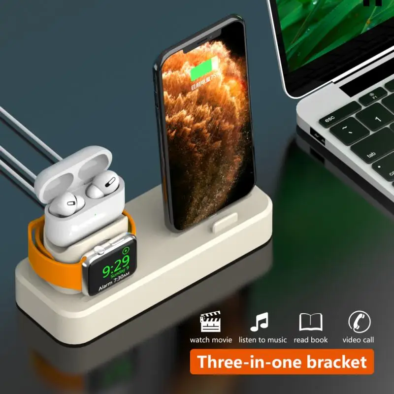 Подставка для телефона зарядное устройство IPhone bluetooth-гарнитура Airpods часы