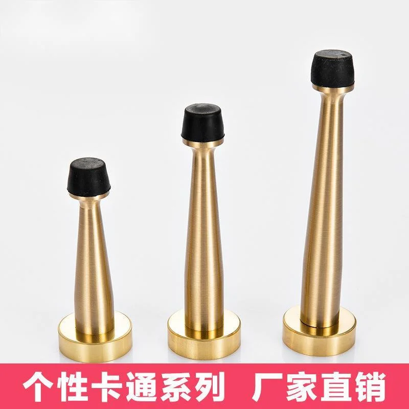 Yijiachun copper door top door resistance 12cm all copper rubber anti-collision door touching toilet anti rust extended door hot sale toilet seat screw hinges rubber bung expanding rubber top nuts for broken old toilet seat non rust washer