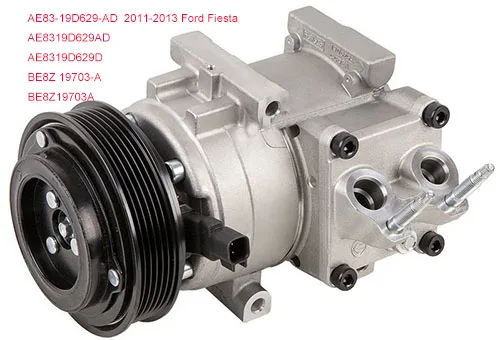 Компрессор кондиционера для Ford Fiesta 2011 AE83-19D629-AD, AE8319D629AD