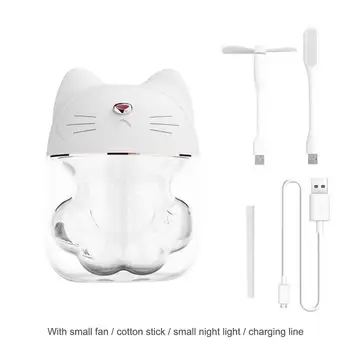 

NEW Cute Cat Claw Cup Air Humidifier USB Desktop Diffuser Mist Maker Ultrasonic Air Humidifier Colorful Night Light Dropshipping