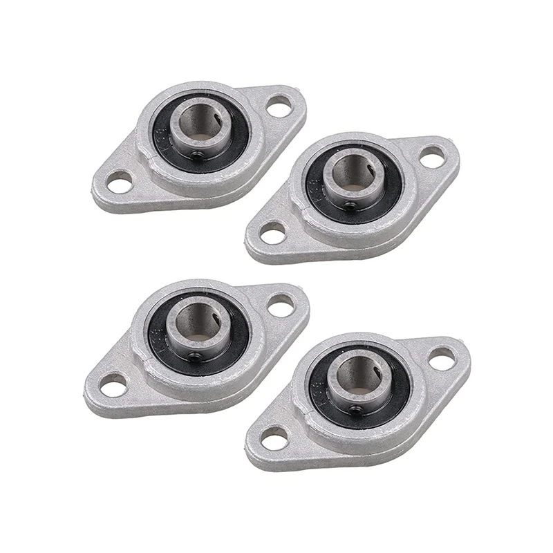 Promotion! 4Pcs KFL08 Pillow Block Zinc Alloy Flange Bearings 8mm ID Mounted Self Aligning Bore Bearing Seat for 3D Printer | Крепеж и