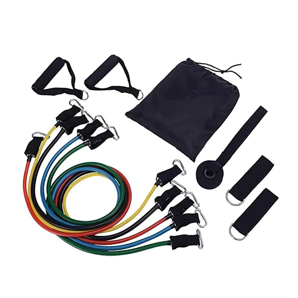 

Exercises Resistance Bands Set Home Pull Training Rope Latex Fitness Pedal Body Training Workout Yoga Tools 11pcs/set