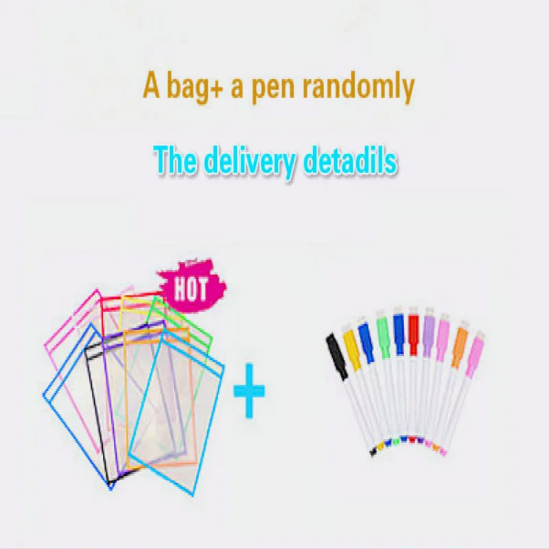 1 set Randomly Игрушки-головоломки могут быть повторно использованы с ПВХ прозрачным сухим мешком для кистей для домашних животных, сухой мешок для вытирания, игрушка для рисования для детей и взрослых - Цвет: 1 set Randomly