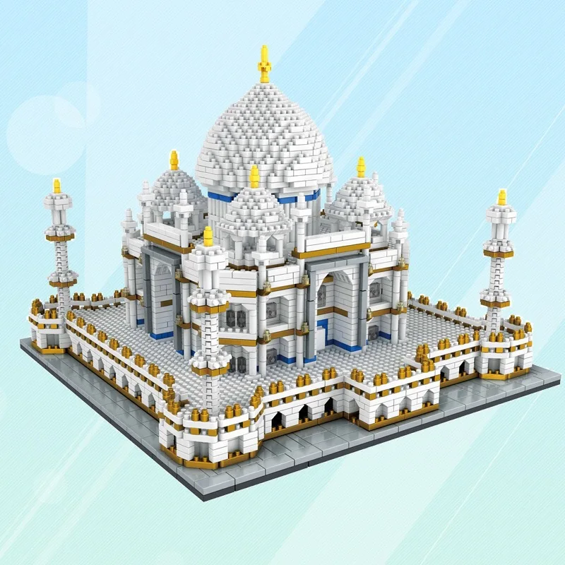 

Micro Small Particles of Diamond Building Blocks Children'S Educational Toy Adult 9914 Taj Mahal Architecture Model