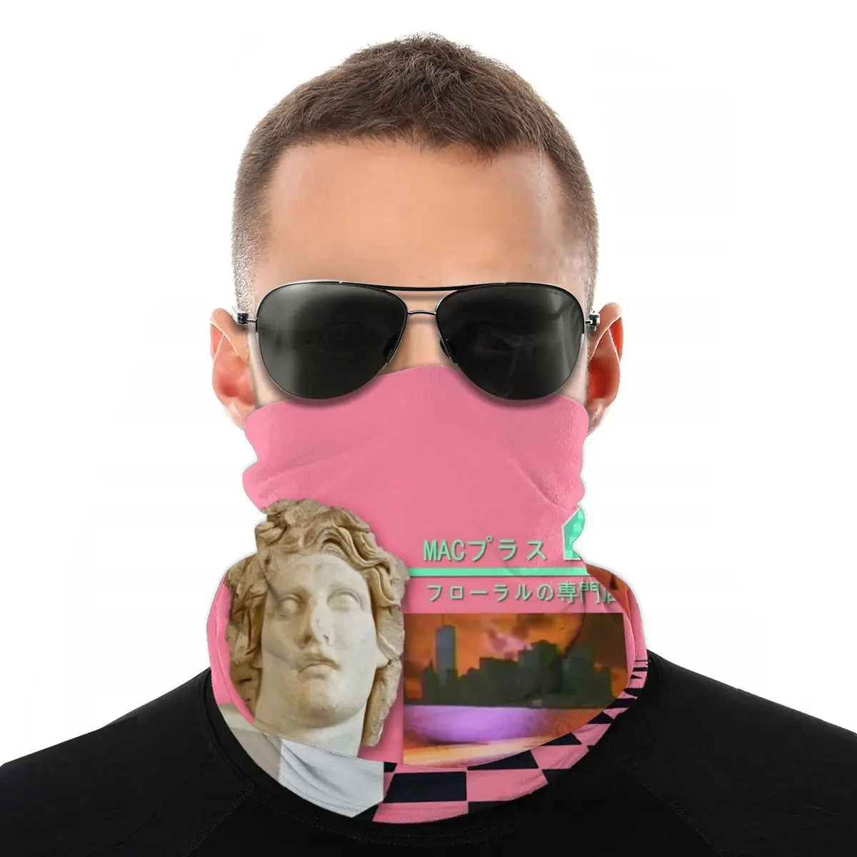 Мужской волшебный шарф-накидка на шею и лицо Macintosh Plus 420 Женский Универсальный